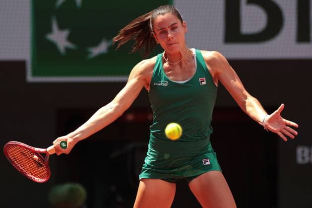 4th June 2024; Roland Garros, Paris, France; 2024 French Open Tennis tournament, Day 10; Emma Navarro (USA) and Diana Shnaider (RUS) in their match with Cristina Bucsa (ESP) and Monica Niculescu (ROU)  ActionPlus12650740 JonxBromley