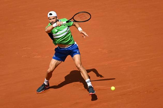 Grigor Dimitrov (BUL) Vs Jannik Sinner (ITA) TENNIS : Roland Garros 2024 - 04 06 2024 MichaelBaucher Panoramic 