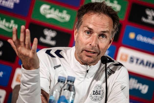 National Coach Kasper Hjulmand during the press conference with the national football team in Helsingoer on Tuesday, June 4, 2024 Denmark will play in Group C at the EM 2024 finals Photo Thomas Traasdahl Scanpix 2024 , Elsinore Denmark  Copyright: ThomasxTraasdahl RitzauScanpix ThomasxTraasdahlx spdk20240604-165103-L