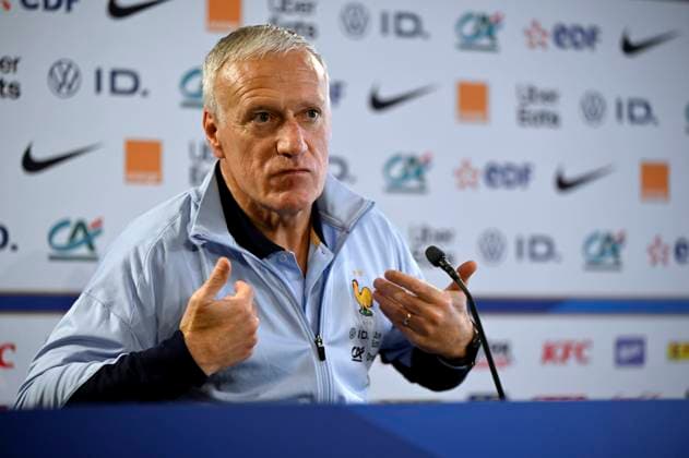 CP DES BLEUS PHOTOPQR L EST REPUBLICAIN Alexandre MARCHI ; METZ ; 04 06 2024 ; - EQUIPE DE FRANCE DE FOOTBALL - EURO 2024 - MATCH DE PREPARATION - CONFERENCE DE PRESSE. Stade Saint-Symphorien, Metz 4 juin 2024. Didier DESCHAMPS, sélectionneur de l Equipe de France, pendant la conférence de presse. PHOTO Alexandre MARCHI. Metz, France, june 4th 2024 press conference, PK, Pressekonferenz of France national team, Nationalteam before its preparation match for euro 2024 METZ Moselle France  Copyright: xPHOTOPQR L ESTxREPUBLICAIN MAXPPxAlexandrexMARCHIx 20240604NCY7751 20240604NCY7751