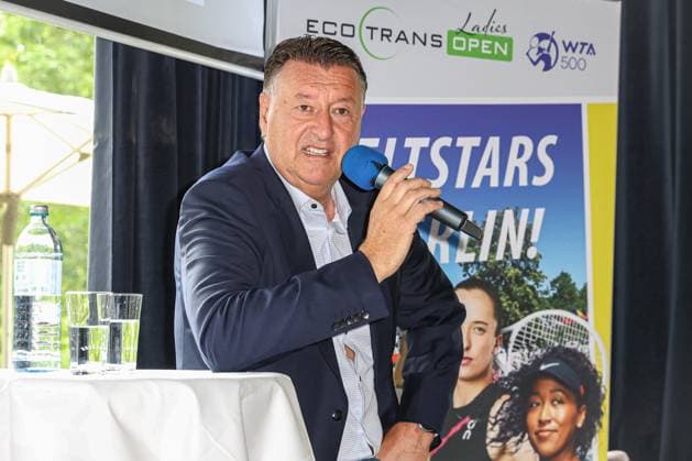 Edwin Weindorfer CEO of the e motion group , Press conference Ecotrans Ladies Open WTA 500, Berlin, LTTC Rot Weiß , 04 06 2024,