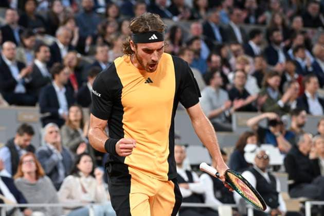 Stefanos Tsitsipas (GRE) Vs Carlos Alcaraz (ESP) TENNIS : Roland Garros 2024 - 04 06 2024 MichaelBaucher Panoramic 