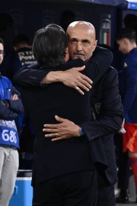 Italy v Turkiye - International Friendly, Länderspiel, Nationalmannschaft Vincenzo Montella, head coach (TUR), and Luciano Spalletti, head coach (ITA), are participating in the International Friendly Match between the Italy national team, Nationalteam and the Turkey National Team at Renato Dall Ara Stadium in Bologna, Italy, on June 4, 2024. Bologna Italy Italy  Copyright: xDomenicoxCippitellix originalFilename:cippitelli-italyvst240604_npQhU.jpg