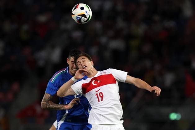 UEFA EUROPEAN FRIENDLY MATCH ITALY VS TURKEY IN BOLOGNA Bologna, Italy 4.06.2024: Alessandro Bastoni of Italy, Kenan YÄ±ldÄ±z of Turky during Uefa European friendly football match Italy vs Turkey at Stadio Renato Dall™Ara in Bologna. BOLOGNA DALL ARA italy italy Copyright: xmarcoxiacobucci