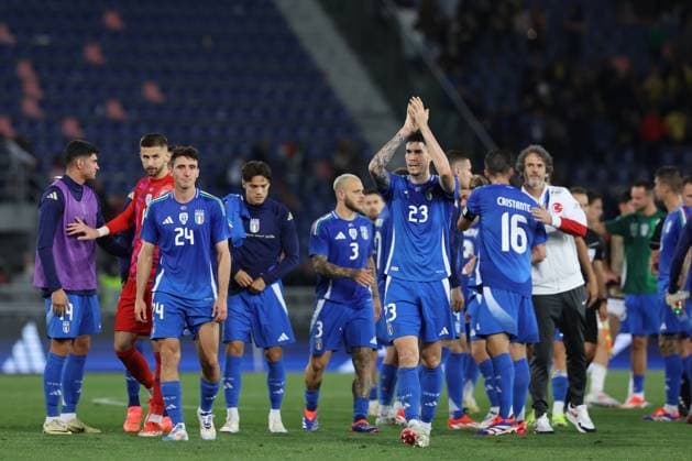 UEFA EUROPEAN FRIENDLY MATCH ITALY VS TURKEY IN BOLOGNA Bologna, Italy 4.06.2024: Italy players at end of Uefa European friendly football match Italy vs Turkey at Stadio Renato Dall™Ara in Bologna. BOLOGNA DALL ARA italy italy Copyright: xmarcoxiacobucci
