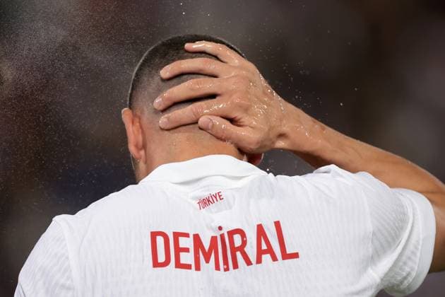 Bologna, Italy, 4th June 2024. Merih Demiral of Turkey during the International Friendly, Länderspiel, Nationalmannschaft match at Stadio Renato Dall Ara, Bologna. Picture credit should read: Jonathan Moscrop Sportimage EDITORIAL USE ONLY. No use with unauthorised audio, video, data, fixture lists, club league logos or live services. Online in-match use limited to 120 images, no video emulation. No use in betting, games or single club league player publications. SPI-3179-0057