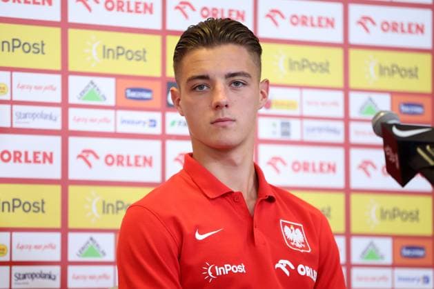 WARSZAWA 05.06.2024 KONFERENCJA PRASOWA REPREZENTACJI POLSKI--- POLISH FOOTBALL national team, Nationalteam press conference, PK, Pressekonferenz IN WARSAW KACPER URBANSKI FOT. PIOTR KUCZA FOTOPYK NEWSPIX.PL --- Newspix.pl  240605PYK007