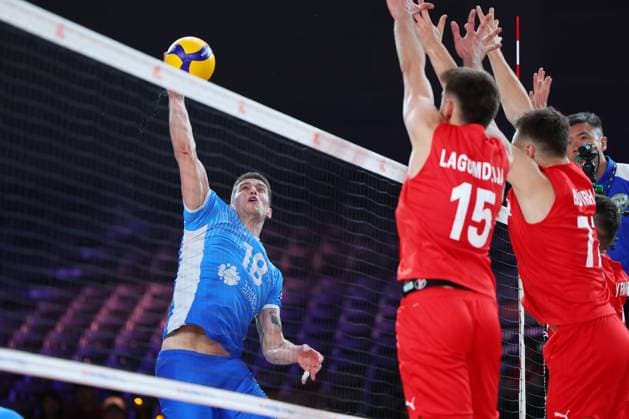 Klemen Cebulj (SLO), JUNE 5, 2024 - Volleyball : FIVB Volleyball Nations League 2024 Men s Preliminary Round between Slovenia - Turkey at West Japan General Exhibition Center, Fukuoka, Japan. Noxthirdxpartyxsales  (255471732)