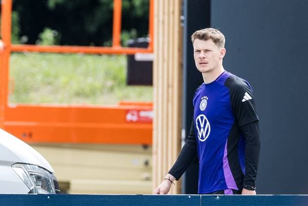 Training camp preparation UEFA EURO 2024 Germany 05 06 2024 Alexander Nübel Germany, 15 arrives at the training ground Training camp preparation UEFA EURO 2024 Germany Training HerzoBase, Herzogenaurach on 05 06 2024 Copyright: xBEAUTIFULxSPORTS Wunderlx
