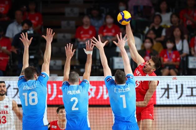 Mirza Lagumdzija (TUR), JUNE 5, 2024 - Volleyball : FIVB Volleyball Nations League 2024 Men s Preliminary Round between Slovenia - Turkey at West Japan General Exhibition Center, Fukuoka, Japan. Noxthirdxpartyxsales  (255471682)