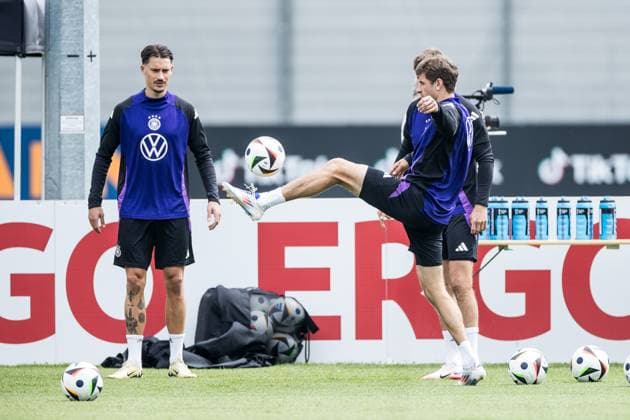 Training camp preparation UEFA EURO 2024 Germany 05 06 2024 Thomas Müller Germany, 13 on the ball Training camp preparation UEFA EURO 2024 Germany Training HerzoBase, Herzogenaurach on 05 06 2024 Copyright: xBEAUTIFULxSPORTS Wunderlx