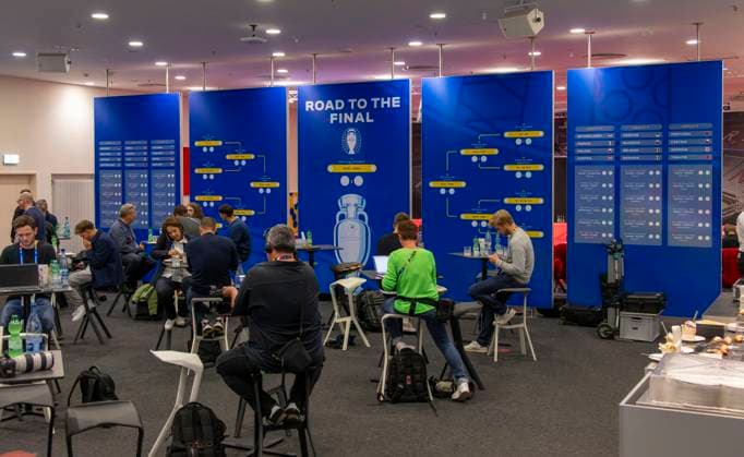 30 05 2024, European Football Championship 2024, The European Championship Stadium Munich Football Arena, thats the name of the Allianz Arena Munich during the European Championship, Press room after the press conference