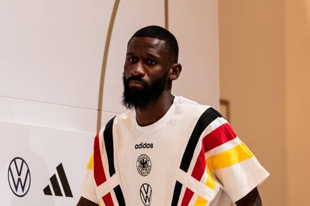 Training camp preparation UEFA EURO 2024 Germany 05 06 2024 Antonio Rüdiger Germany Training camp preparation UEFA EURO 2024 Germany Press conference HerzoBase, Herzogenaurach on 05 06 2024 Copyright: xBEAUTIFULxSPORTS Wunderlx