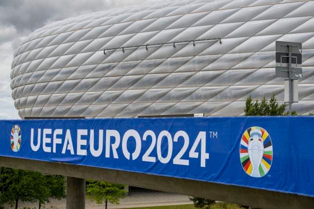 30 05 2024, European Football Championship 2024, The European Championship Stadium Munich Football Arena, thats the name of the Allianz Arena Munich during the European Championship,