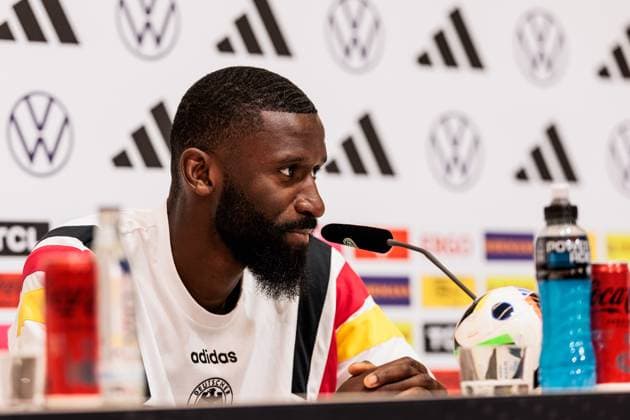 Training camp preparation UEFA EURO 2024 Germany 05 06 2024 Antonio Rüdiger Germany Training camp preparation UEFA EURO 2024 Germany Press conference HerzoBase, Herzogenaurach on 05 06 2024 Copyright: xBEAUTIFULxSPORTS Wunderlx