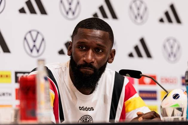 Training camp preparation UEFA EURO 2024 Germany 05 06 2024 Antonio Rüdiger Germany Training camp preparation UEFA EURO 2024 Germany Press conference HerzoBase, Herzogenaurach on 05 06 2024 Copyright: xBEAUTIFULxSPORTS Wunderlx