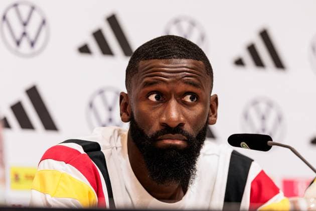 Training camp preparation UEFA EURO 2024 Germany 05 06 2024 Antonio Rüdiger Germany Training camp preparation UEFA EURO 2024 Germany Press conference HerzoBase, Herzogenaurach on 05 06 2024 Copyright: xBEAUTIFULxSPORTS Wunderlx