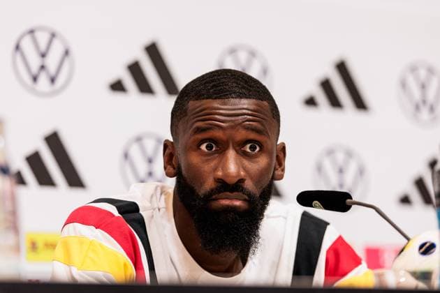 Training camp preparation UEFA EURO 2024 Germany 05 06 2024 Antonio Rüdiger Germany Training camp preparation UEFA EURO 2024 Germany Press conference HerzoBase, Herzogenaurach on 05 06 2024 Copyright: xBEAUTIFULxSPORTS Wunderlx