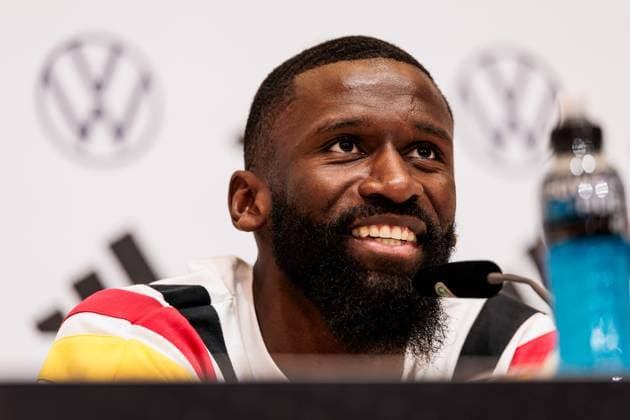 Training camp preparation UEFA EURO 2024 Germany 05 06 2024 Antonio Rüdiger Germany Training camp preparation UEFA EURO 2024 Germany Press conference HerzoBase, Herzogenaurach on 05 06 2024 Copyright: xBEAUTIFULxSPORTS Wunderlx