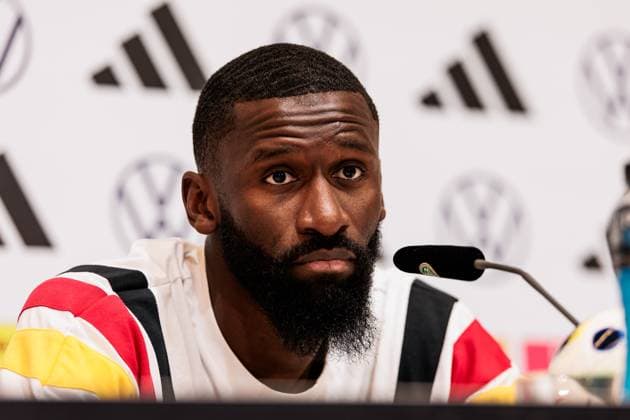 Training camp preparation UEFA EURO 2024 Germany 05 06 2024 Antonio Rüdiger Germany Training camp preparation UEFA EURO 2024 Germany Press conference HerzoBase, Herzogenaurach on 05 06 2024 Copyright: xBEAUTIFULxSPORTS Wunderlx