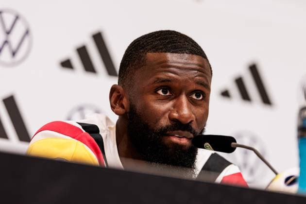 Training camp preparation UEFA EURO 2024 Germany 05 06 2024 Antonio Rüdiger Germany Training camp preparation UEFA EURO 2024 Germany Press conference HerzoBase, Herzogenaurach on 05 06 2024 Copyright: xBEAUTIFULxSPORTS Wunderlx
