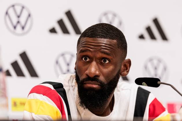 Training camp preparation UEFA EURO 2024 Germany 05 06 2024 Antonio Rüdiger Germany Training camp preparation UEFA EURO 2024 Germany Press conference HerzoBase, Herzogenaurach on 05 06 2024 Copyright: xBEAUTIFULxSPORTS Wunderlx