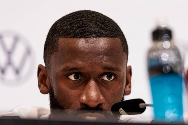 Training camp preparation UEFA EURO 2024 Germany 05 06 2024 Antonio Rüdiger Germany Training camp preparation UEFA EURO 2024 Germany Press conference HerzoBase, Herzogenaurach on 05 06 2024 Copyright: xBEAUTIFULxSPORTS Wunderlx