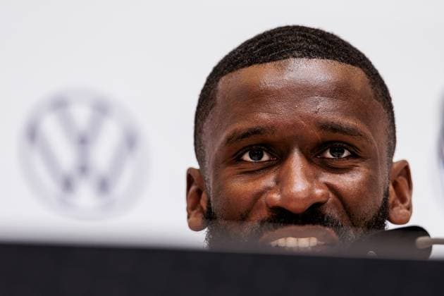 Training camp preparation UEFA EURO 2024 Germany 05 06 2024 Antonio Rüdiger Germany Training camp preparation UEFA EURO 2024 Germany Press conference HerzoBase, Herzogenaurach on 05 06 2024 Copyright: xBEAUTIFULxSPORTS Wunderlx