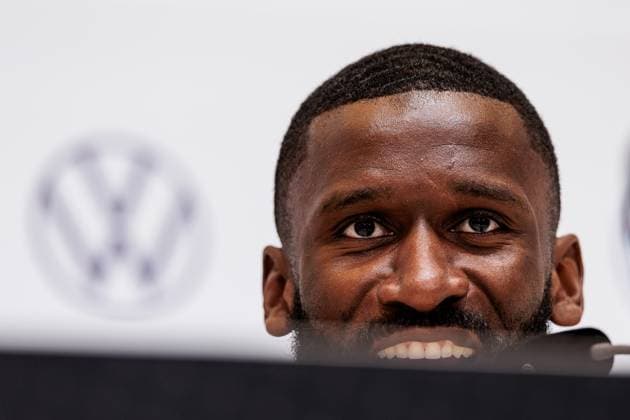Training camp preparation UEFA EURO 2024 Germany 05 06 2024 Antonio Rüdiger Germany Training camp preparation UEFA EURO 2024 Germany Press conference HerzoBase, Herzogenaurach on 05 06 2024 Copyright: xBEAUTIFULxSPORTS Wunderlx