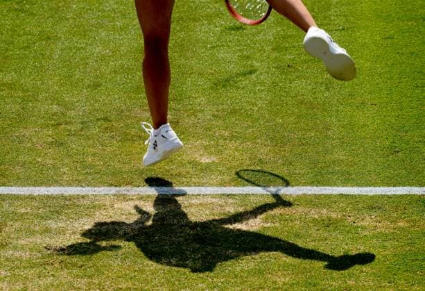 The Shadow of Great Britain s Yuriko Lily Miyazaki Lexus Surbiton Trophy, Day 3, Tennis, Surbiton Racket & Fitness Club, London, UK - 05 June 2024  Copyright: xDavexShopland Shutterstockx 14522109e