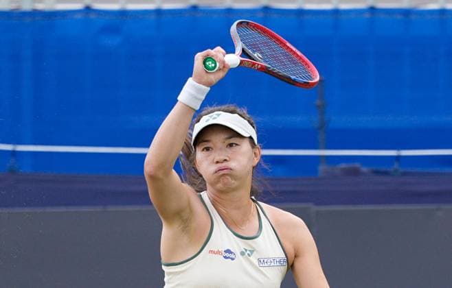 Great Britain s Yuriko Lily Miyazaki Lexus Surbiton Trophy, Day 3, Tennis, Surbiton Racket & Fitness Club, London, UK - 05 June 2024  Copyright: xDavexShopland Shutterstockx 14522109c
