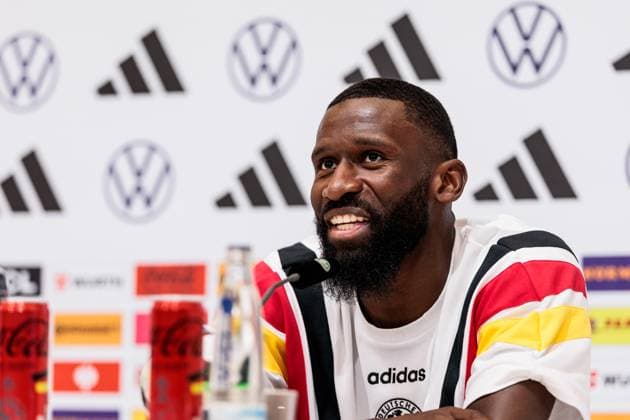 Training camp preparation UEFA EURO 2024 Germany 05 06 2024 Antonio Rüdiger Germany Training camp preparation UEFA EURO 2024 Germany Press conference HerzoBase, Herzogenaurach on 05 06 2024 Copyright: xBEAUTIFULxSPORTS Wunderlx
