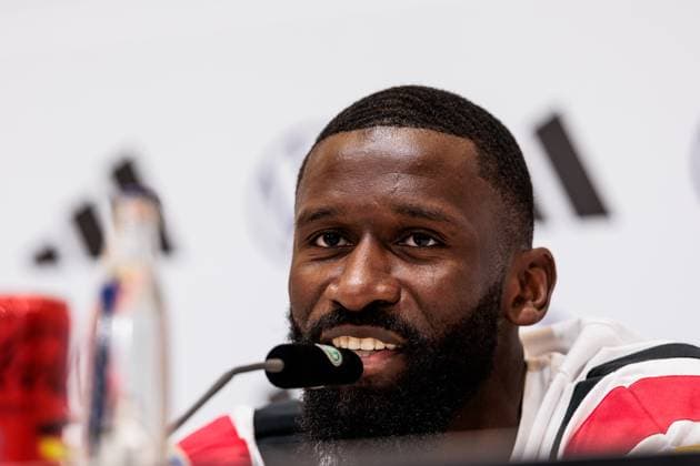 Training camp preparation UEFA EURO 2024 Germany 05 06 2024 Antonio Rüdiger Germany Training camp preparation UEFA EURO 2024 Germany Press conference HerzoBase, Herzogenaurach on 05 06 2024 Copyright: xBEAUTIFULxSPORTS Wunderlx