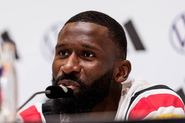Training camp preparation UEFA EURO 2024 Germany 05 06 2024 Antonio Rüdiger Germany Training camp preparation UEFA EURO 2024 Germany Press conference HerzoBase, Herzogenaurach on 05 06 2024 Copyright: xBEAUTIFULxSPORTS Wunderlx