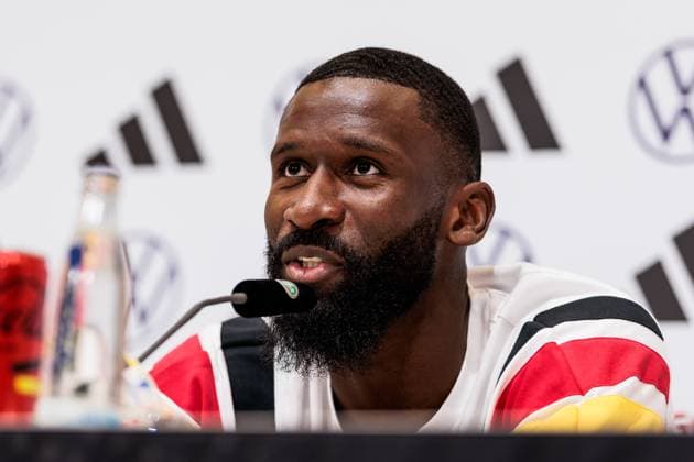 Training camp preparation UEFA EURO 2024 Germany 05 06 2024 Antonio Rüdiger Germany Training camp preparation UEFA EURO 2024 Germany Press conference HerzoBase, Herzogenaurach on 05 06 2024 Copyright: xBEAUTIFULxSPORTS Wunderlx