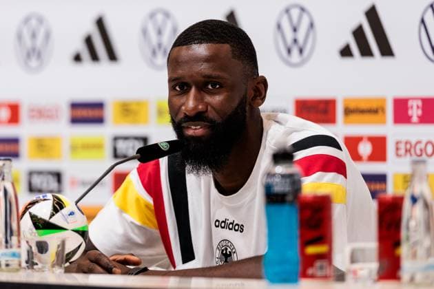 Training camp preparation UEFA EURO 2024 Germany 05 06 2024 Antonio Rüdiger Germany Training camp preparation UEFA EURO 2024 Germany Press conference HerzoBase, Herzogenaurach on 05 06 2024 Copyright: xBEAUTIFULxSPORTS Wunderlx