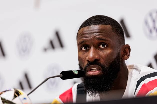 Training camp preparation UEFA EURO 2024 Germany 05 06 2024 Antonio Rüdiger Germany Training camp preparation UEFA EURO 2024 Germany Press conference HerzoBase, Herzogenaurach on 05 06 2024 Copyright: xBEAUTIFULxSPORTS Wunderlx