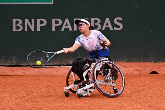Momoko Ohtani ( JPN ) during the 2024 French Open at Roland Garros on June 5, 2024 in Paris, France. ( Photo by federico pestellini panoramic ) - TENNIS : Roland Garros 2024 - Internationaux de France - 05 06 2024 FedericoPestellini Panoramic 