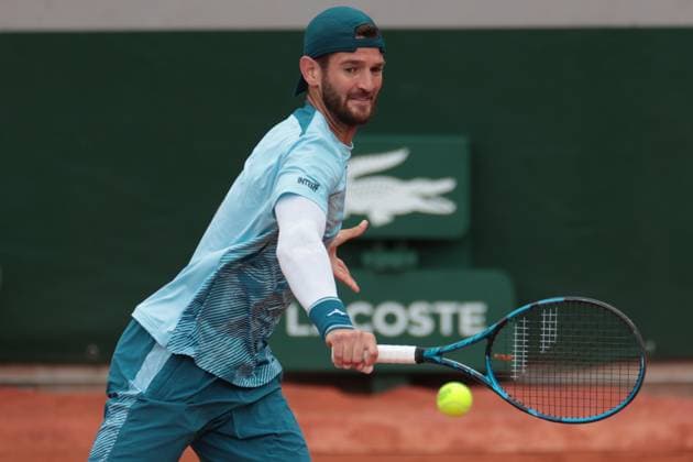 5th June 2024; Roland Garros, Paris, France; 2024 French Open Tennis tournament, Day 11; Simone Bolelli (ITA) and Andrea Vavassori (ITA) in action against Joe Salisbury (GBR) and Rajeev Ram (USA)  ActionPlus12651024 JonxBromley