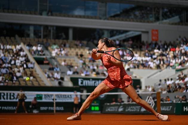 Aryna Sabalenka ( RUS ) during the 2024 French Open at Roland Garros on June 5, 2024 in Paris, France. ( Photo by federico pestellini panoramic ) - TENNIS : Roland Garros 2024 - Internationaux de France - 05 06 2024 FedericoPestellini Panoramic 