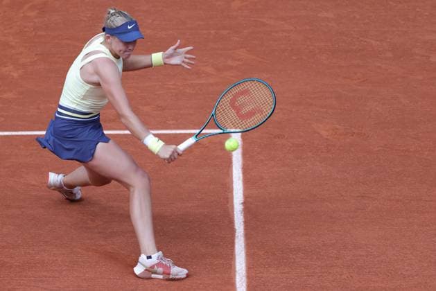 Mirra Andreeva, RUS, during quarterfinals of 2024 French Open at Roland Garros, Paris, 05 06 2024