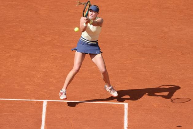 Mirra Andreeva, RUS, during quarterfinals of 2024 French Open at Roland Garros, Paris, 05 06 2024