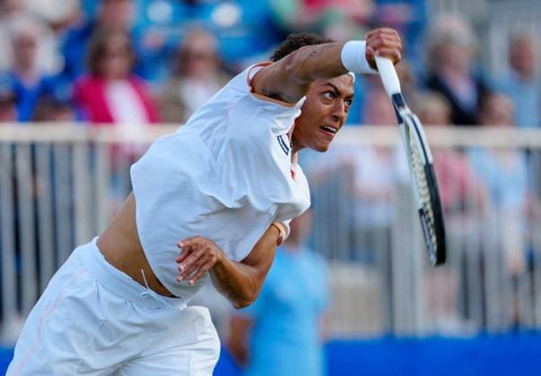 Great Britain s Paul Jubb 2nd round Action Lexus Surbiton Trophy, Day 3, Tennis, Surbiton Racket & Fitness Club, London, UK - 05 June 2024  Copyright: xDavexShopland Shutterstockx 14522109ee