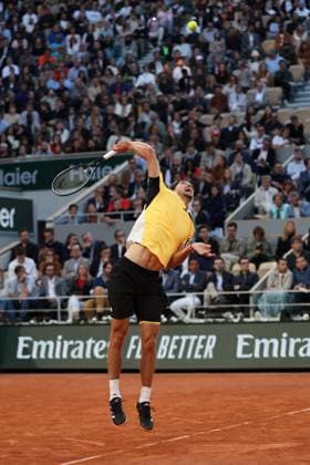 ROLAND GARROS 2024 Thierry Larret Maxppp. Tennis. Roland Garros 2024. Internationaux de France de tennis. Stade Roland Garros, Paris (75). Le 5 juin 2024. Quart de finale. Court Philippe Chatrier : Court Philippe Chatrier : Alexander ZVEREV (GER) vs Alex de MINAUR (AUS) PARIS (75) STADE ROLAND GARROS PARIS ILE DE FRANCE FRANCE  Copyright: xThierryxLarret MAXPPPxThierryxLarretx TL_20240605_1017 0493932829st