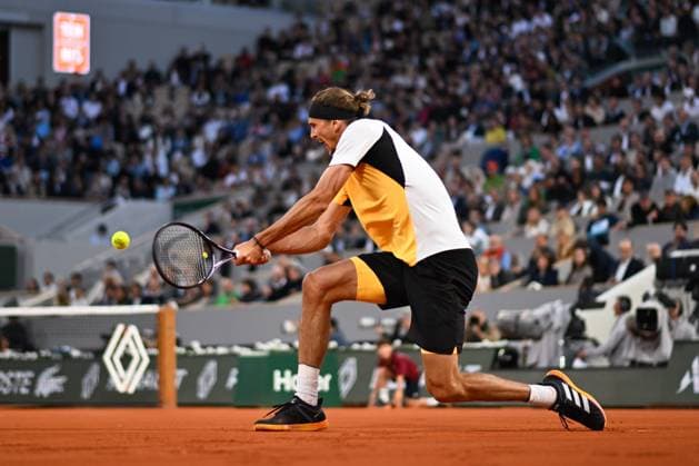 Alexander Zverev ( Allemagne ) during the 2024 French Open at Roland Garros on June 5, 2024 in Paris, France. ( Photo by federico pestellini panoramic ) - TENNIS : Roland Garros 2024 - Internationaux de France - 05 06 2024 FedericoPestellini Panoramic 