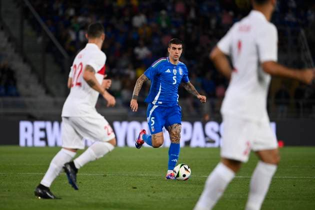4th June 2024; Stadio Renato Dall Ara, Bologna, Italy; International Football Friendly, Italy versus Turkey; Gianluca Mancini of Italy in action  ActionPlus12651193 BestxImages