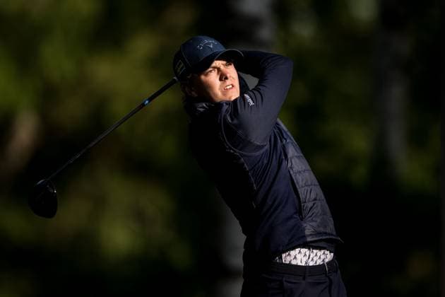 240606 Adam Wallin of Sweden during the first round of the 2024 Scandinavian Mixed Golf Tournament on June 6, 2024 in Helsingborg Photo Petter Arvidson BILDBYRAN kod PA PA0826 golf scandinavian mixed bbeng volvo car scandinavian mixed  Copyright: PETTERxARVIDSON BB240606PA001