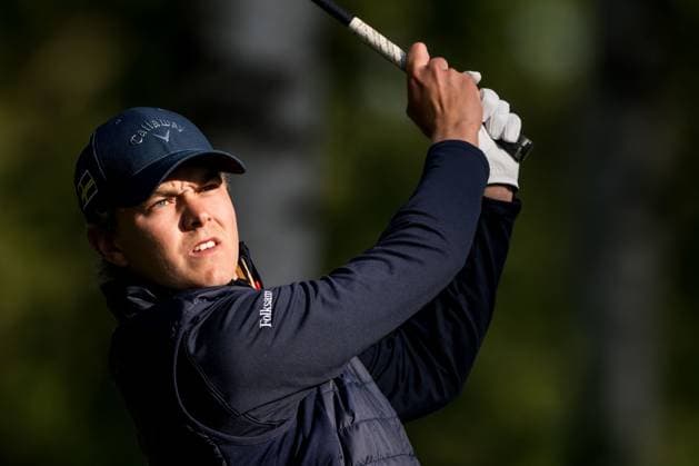 240606 Adam Wallin of Sweden during the first round of the 2024 Scandinavian Mixed Golf Tournament on June 6, 2024 in Helsingborg Photo Petter Arvidson BILDBYRAN kod PA PA0826 golf scandinavian mixed bbeng volvo car scandinavian mixed  Copyright: PETTERxARVIDSON BB240606PA003