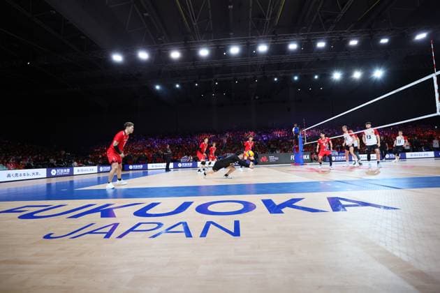 Japan team group, Mannschaftsbild, Totale (JPN), JUNE 5, 2024 - Volleyball : FIVB Volleyball Nations League 2024 Men s Preliminary Round between Japan 3-2 Germany at West Japan General Exhibition Center, Fukuoka, Japan. Noxthirdxpartyxsales  (255514833)