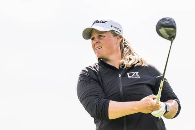 240606 Caroline Hedwall of Sweden during the first round of the 2024 Scandinavian Mixed Golf Tournament on June 6, 2024 in Helsingborg Photo Petter Arvidson BILDBYRAN kod PA PA0826 golf scandinavian mixed bbeng volvo car scandinavian mixed  Copyright: PETTERxARVIDSON BB240606PA053